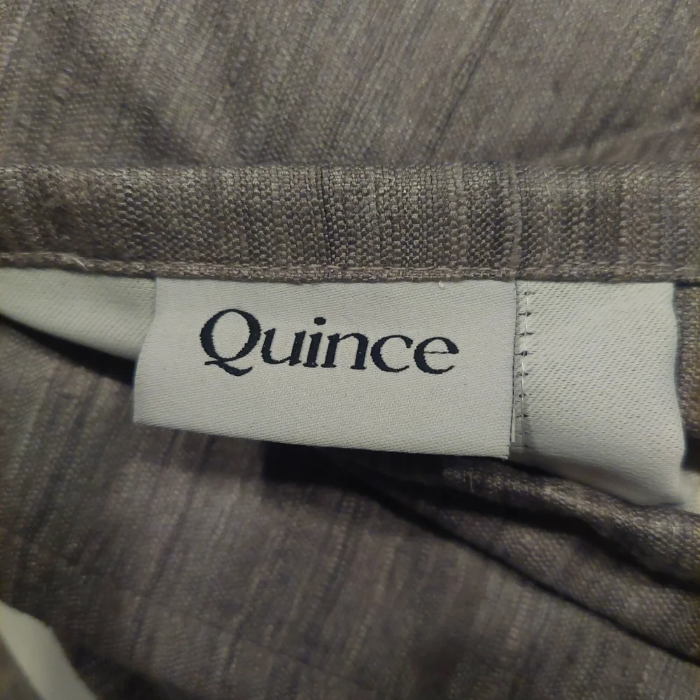 Quince Raw Silk Gray Blackout Curtains Set Of 2! 48"x108" (D91)_7